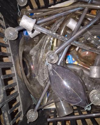 ricambi per lampadari in vetro, bracci o decorazio
