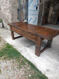 tavolo da falegname in legno