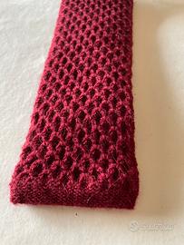 Cravatta in maglia di pura lana vintage