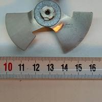 elica ventola assiale in alluminio da 63mm.