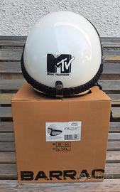 Casco Barracuda Fiber Glass Classic Bianco MTV