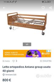 Letto ortopedico elettrico 