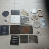 Grigliette metalliche , prese d'aria.