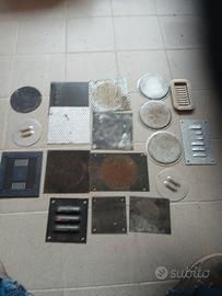 Grigliette metalliche , prese d'aria.