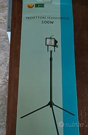 Proiettore Telescopico 500W Nuovo Imballato 