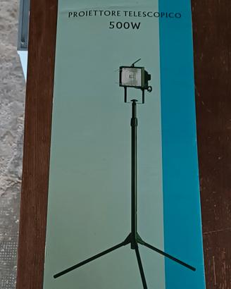 Proiettore Telescopico 500W Nuovo Imballato 
