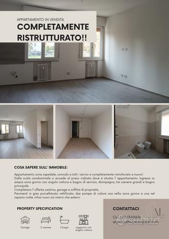 Appartamento 3 camere ristrutturato completamente