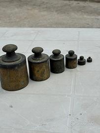 Pesi per bilancia antichi da collezione