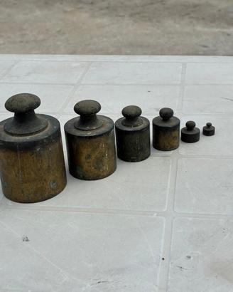 Pesi per bilancia antichi da collezione