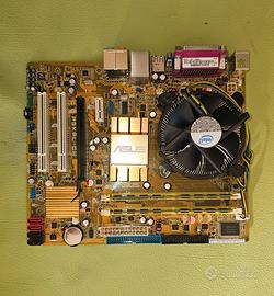 Scheda madre ASUS P5KPL-CM + CPU INTEL