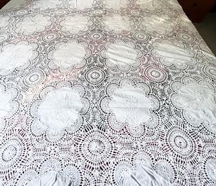 Copriletto Shabby Chic Uncinetto Filet 240x200 –