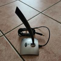 microfono logitech e borsa notebook nuova