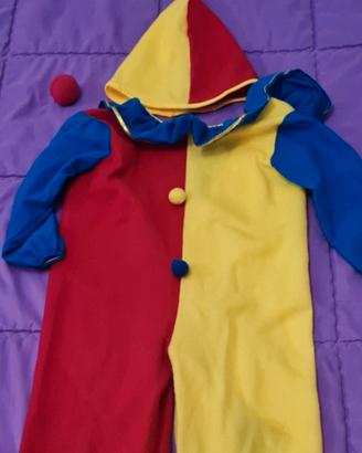 Costume carnevale da pagliaccio Clown 3_6 anni