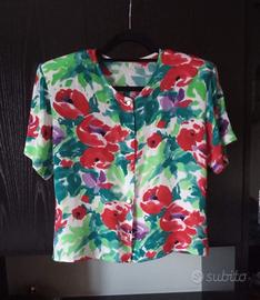 blazer vintage a fiori