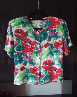 blazer vintage a fiori