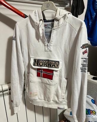 Felpa Geographical Norway bianca taglia L