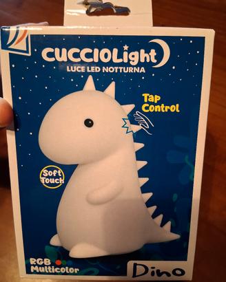 Lampada LED notturna dinosauro multicolor