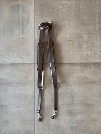 TRACOLLA DOPPIA IN VERA PELLE ARTIGIANALE MIRRORLE