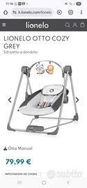 sdraietta oscillante Otto Lionello dondola neonato