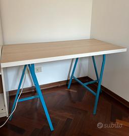 Scrivania ikea_blu