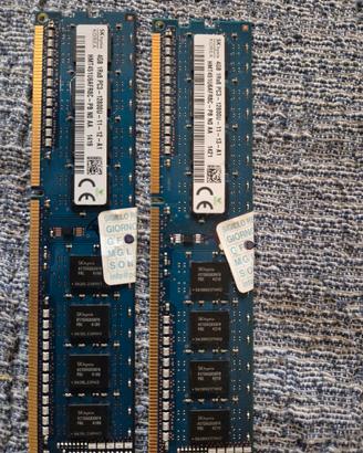 RAM DDR3 8GB (2x4GB) SK hynix 1600MHz PC3-12800 – 
