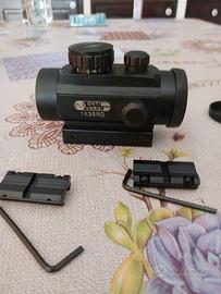 punto verde e rosso fucile