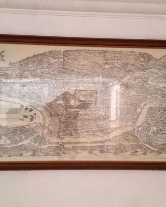 Quadro stampa Mappa di roma