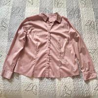 camicia camicetta donna maniche lunghe rosa antico