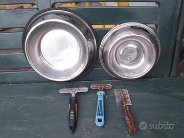 Ciotole per cani e spazzole