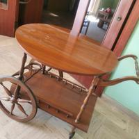  carrello tavolino  in noce