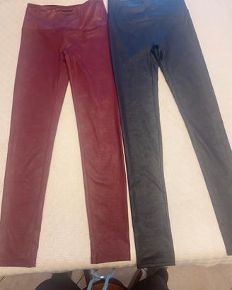 Stock 2 legging calzedonia effetto similpelle Tg S