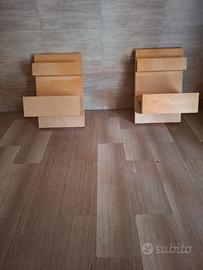 coppia di comodini sospesi