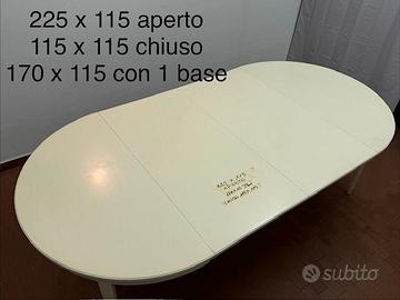 Tavolo in legno bianco firmato Bodafors