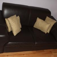 DIVANO CALLIGARIS IN PELLE COLOR CIOCCOLATO