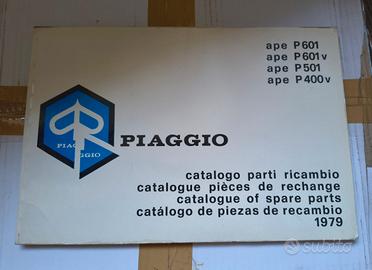 Catalogo ricambi Ape Piaggio del 1979