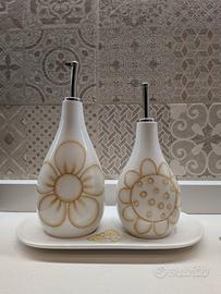 Set olio e aceto Elegance con vassoio THUN
