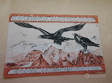 Cartolina Reggimentale 1914 - 9° ARTIGLIERIA FORTE