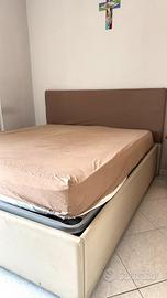 Letto Matrimoniale Contenitore + Materasso