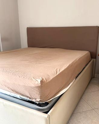 Letto Matrimoniale Contenitore + Materasso