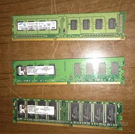 Ram DDR, DDR2, DDR3, 1gb, 2gb, 4gb