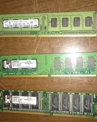 Ram DDR, DDR2, DDR3, 1gb, 2gb, 4gb