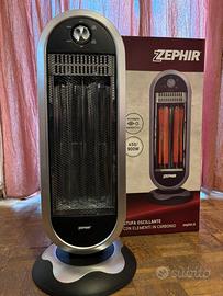 Stufa oscillante con elementi in carbonio Zephir