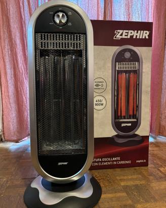 Stufa oscillante con elementi in carbonio Zephir