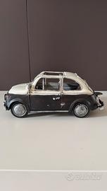 Modellino Fiat 500 d’epoca in metallo 23 sm