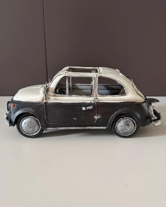 Modellino Fiat 500 d’epoca in metallo 23 sm