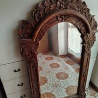 specchio legno rustico 
