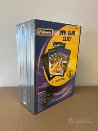 Custodie dvd Fellowes 5 pz nero