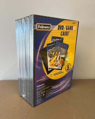 Custodie dvd Fellowes 5 pz nero