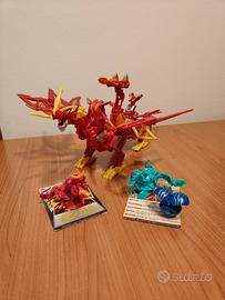 Dragonoid Gigante + 3 Bakugan e Carte da Gioco