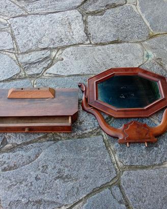 psiche specchiera legno